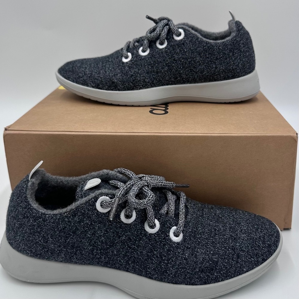 Allbirds Wool Runners Womens 8 Grey Charcoal Sustainable Walking Shoes